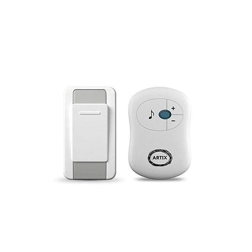 Wireless Doorbell Waterproof, Operates at 100 Meters, 36 Chimes & Adjustable Volume, 1 Receiver & 1 Remote Push Button Transmitter