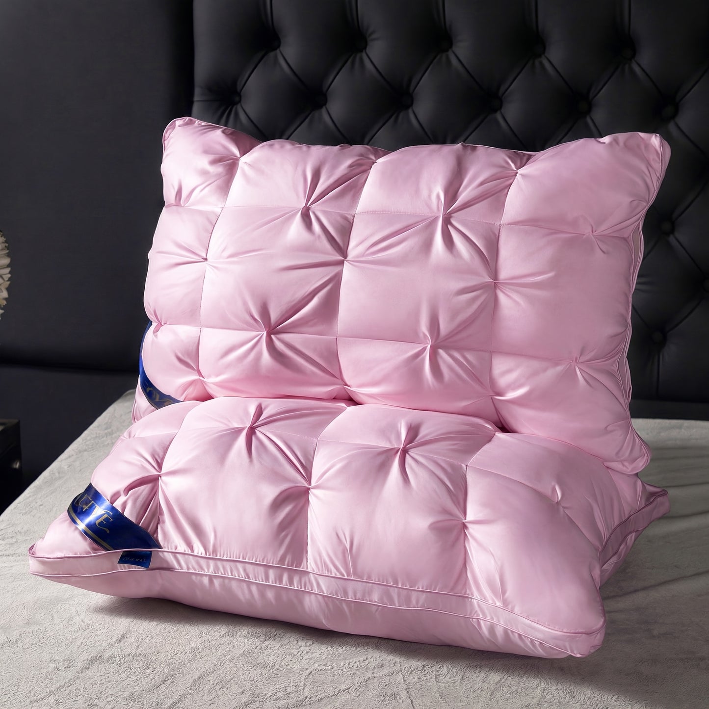 Pillows 2 Pack Queen King Size – Luxury Hotel Quality Deep Sleep Neck Support Pillow High Fluffiness Soft Breathable Fabric All Season Bed Pillow Set