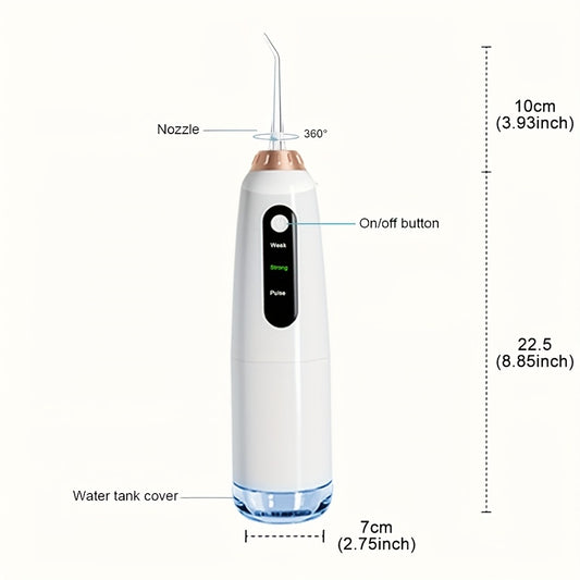 Water Flosser Oral Care Kit – 3-Mode Portable Electric Dental Cleaner, USB Rechargeable, 4-Function Nozzle, Tooth Whitening Device & Electric Toothbrush Set for Travel & Home Use