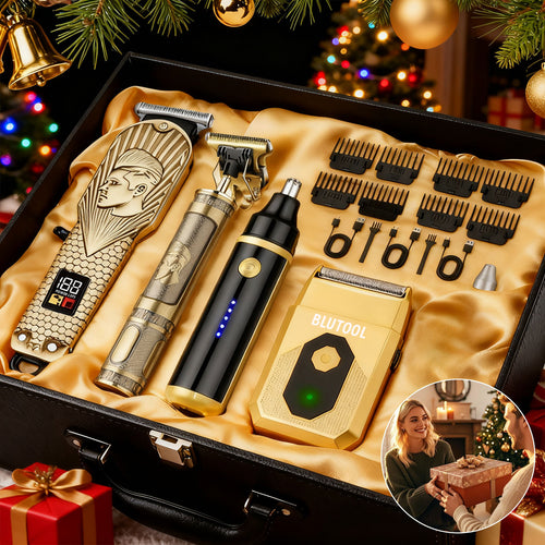 [USB Precision Trimmers] 2pcs/4pcs Men's Electric Hair Clipper & Nose Trimmer Shaver Set - Wireless USB Professional Clippers Suitable for Personal Use, Hairdressing, USB- Precision Trimmers Gift for Barber Tools