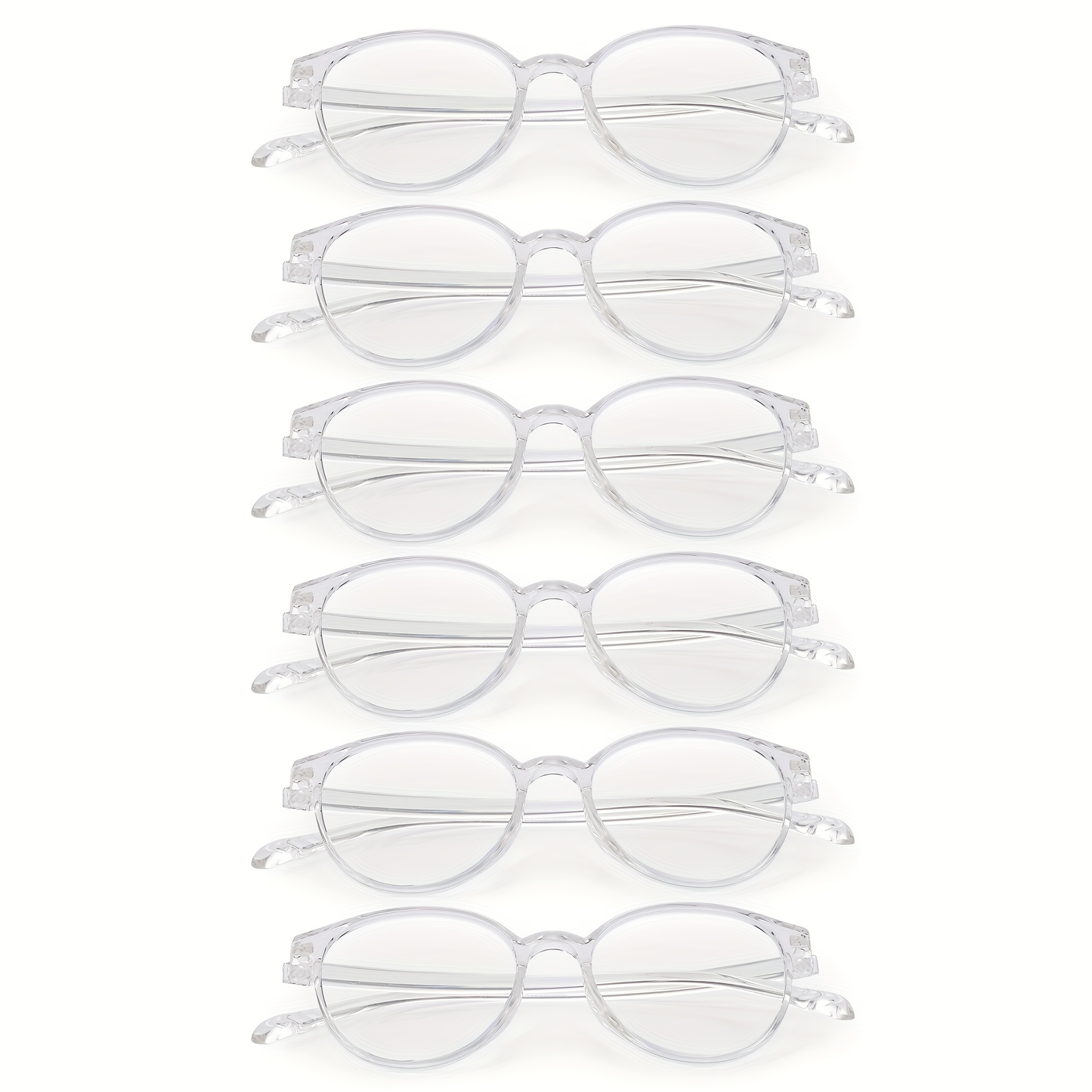 Rimless Reading Glasses for Women 3 Pack - Blue Light Blocking Lightweight Metal Frameless Readers with Anti Eyestrain Lenses, Multiple Colors and Magnifications 1.0X to 4.0X