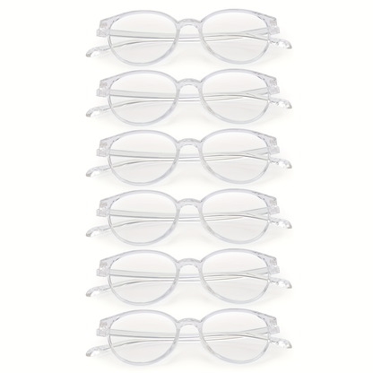 Rimless Reading Glasses for Women 3 Pack - Blue Light Blocking Lightweight Metal Frameless Readers with Anti Eyestrain Lenses, Multiple Colors and Magnifications 1.0X to 4.0X