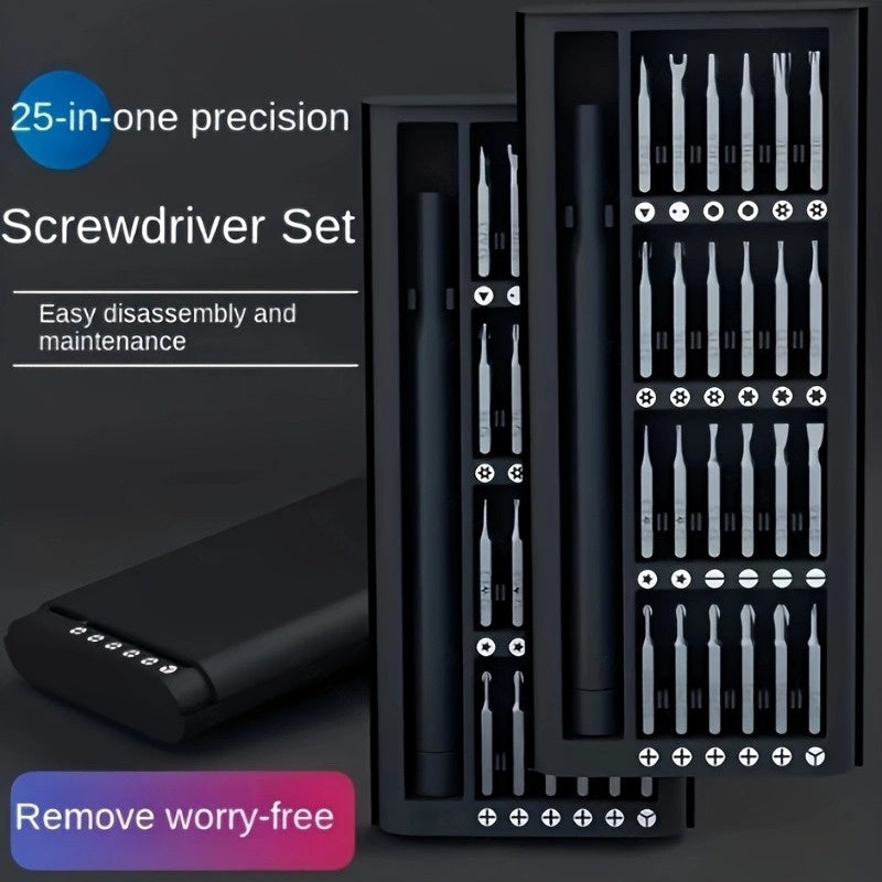 24-In-One Multi-Functional Precision Screwdriver Set Mobile Phone Tablet Disassembly Repair Tool Bit Removal Complete Set