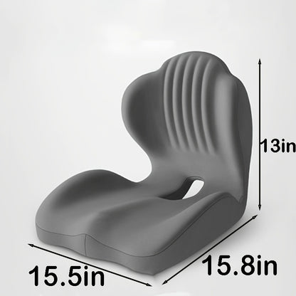 Hip & Lumbar Support Seat Cushion Ergonomic Memory Foam – Breathable High-Density Back Support Pillow for Office Chair, Car Seat & Long Sitting, Daily Use or Gift