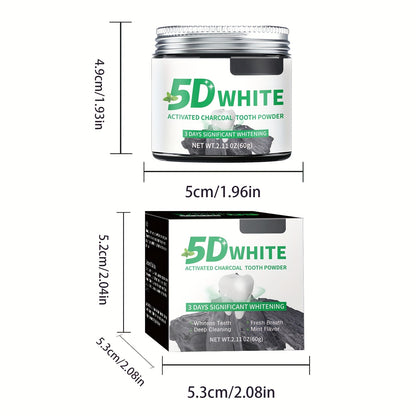 30g Bamboo Charcoal Tooth Powder Contains Bamboo Charcoal Powder, Extract, And Mint Extract Removes Stains From Teeth Makes Teeth Whiter And Mouth Cleaner Freshens Breath While Brushing to Eliminate Bad Breath Cleansing Tooth Powder