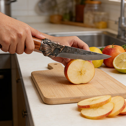 Set of 7 Professional Kitchen Knives Made of Stainless Steel, Featuring Replaceable Blades And Handcrafted Design, Safe for Food Use