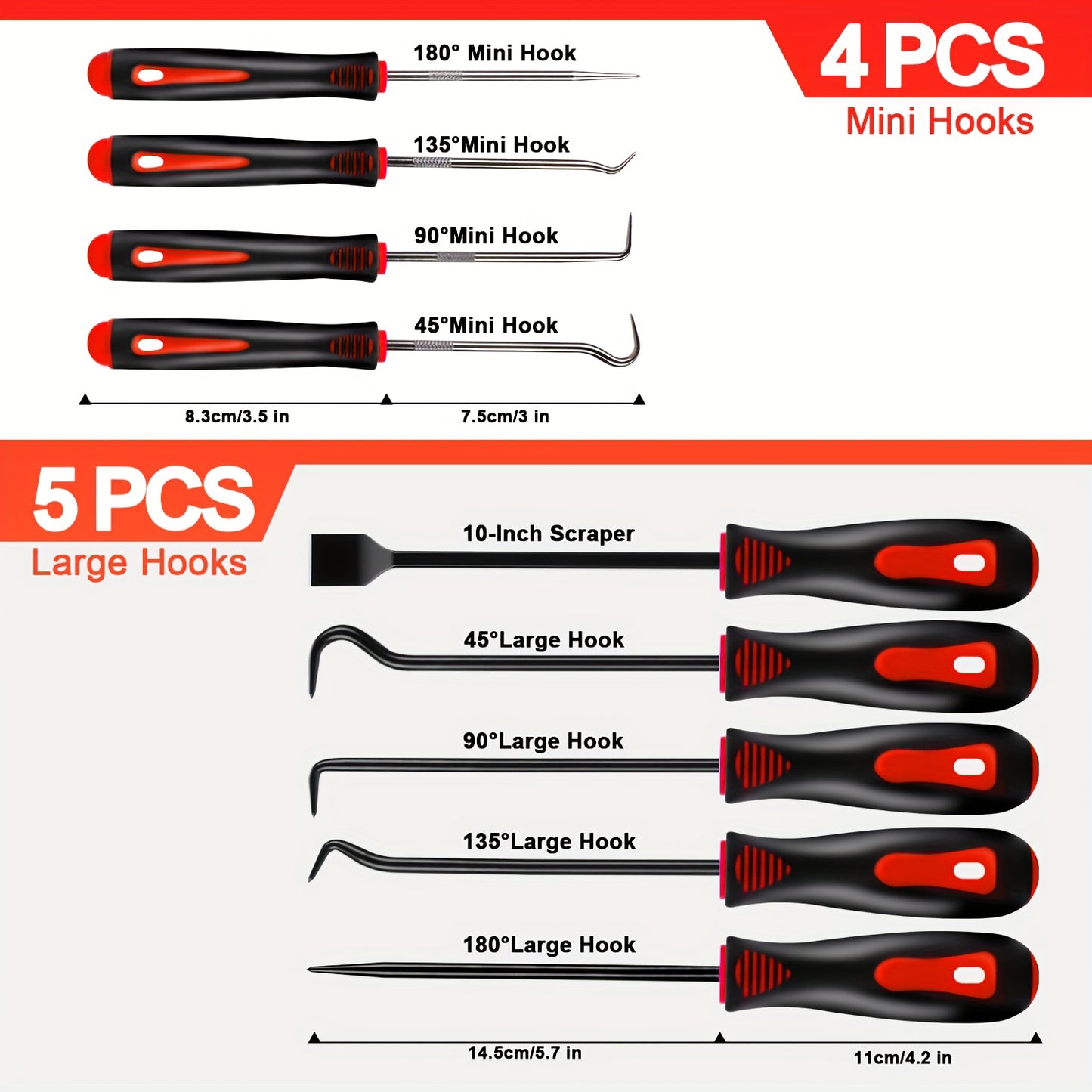 17pcs Hook And Paddle Tool Set, Automotive Trim Removal Kit, Including Fastener Clamps, Rivet Pullers, Magnetic Pickers, Gasket Scrapers, Scratch-free Plastic Prying Tools For Car Maintenance, A Great Choice For Daily Use And Gifting.