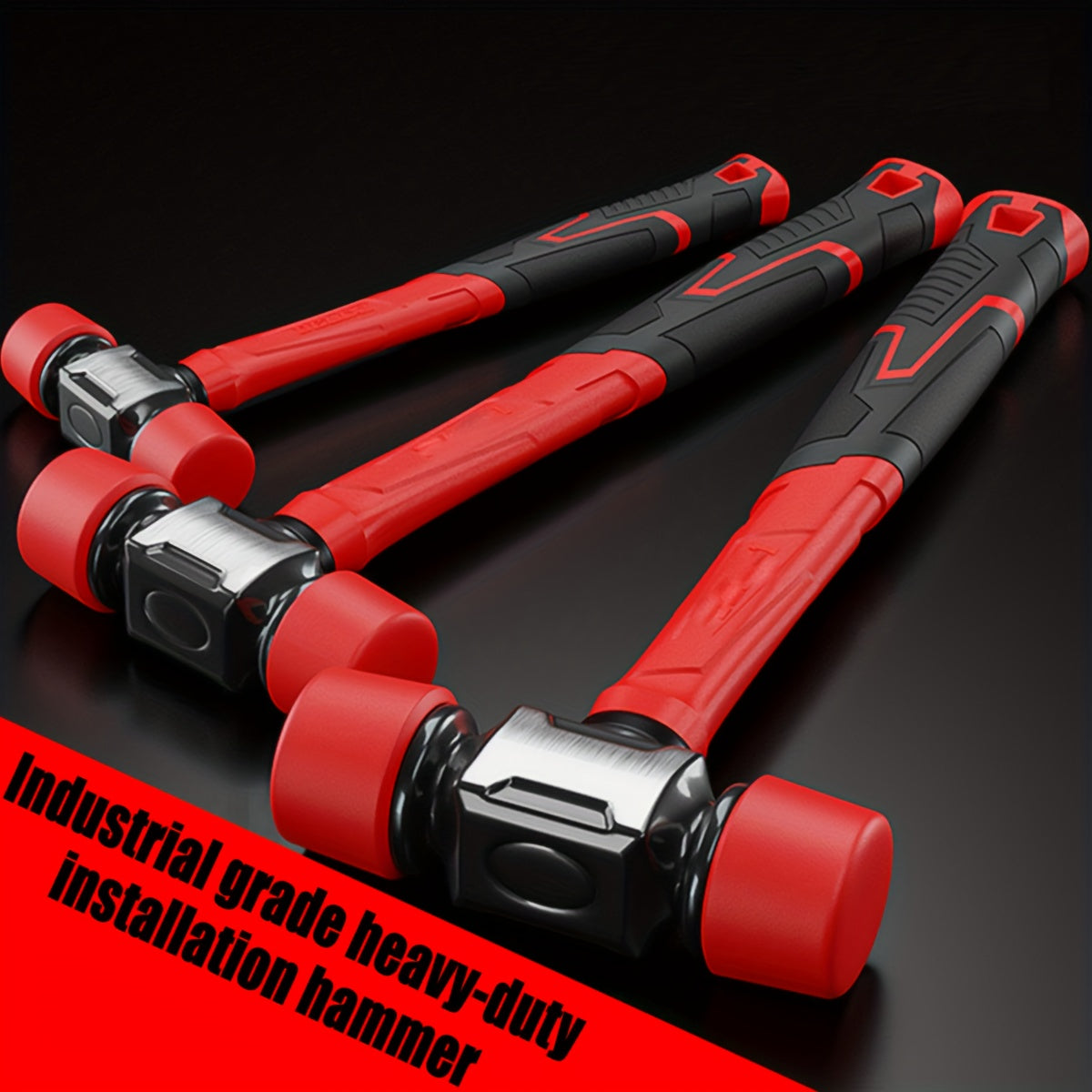 Industrial Grade Heavy-Duty Rubber Hammer, Installation Hammer, Hand Tools, Suitable for Flooring, Tile Installation, Carpentry, And Renovation Projects 27Mm And 36Mm