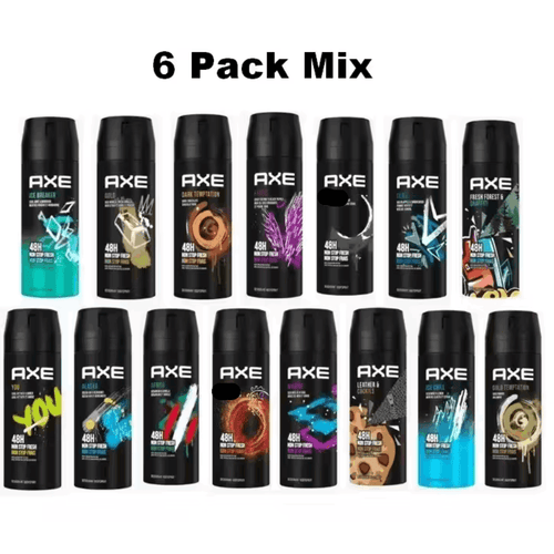 6 Pack Axe Spray Mix 150 ml / 5 fl oz