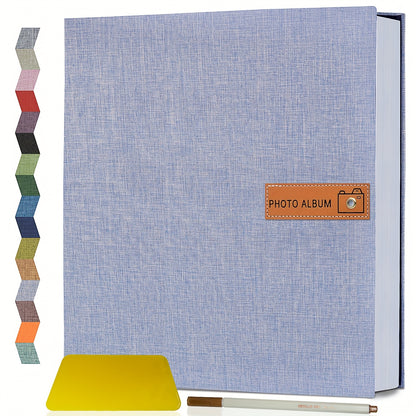 1pc Large Photo Album Self Adhesive 4x6 5x7 8x10 Scrapbook Album Picture Book, Gifts For Mom, Family Baby And Wedding, With Metal Pen And Plastic Board Photo Album Book Valentines Day Gifts Mother'S Day Gift