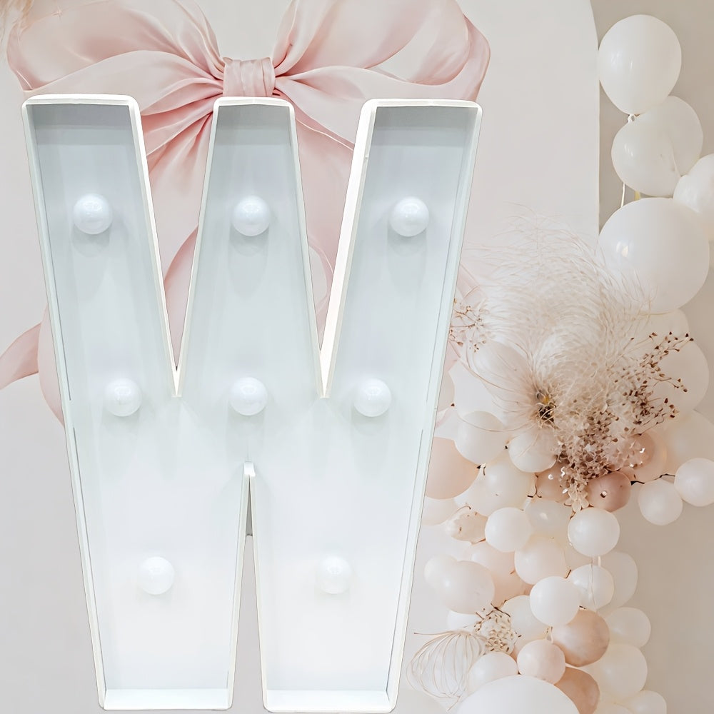 Cool White - 3ft Tall Marquee Letters Frame Cool Lighted Letters - /LOVE/HBD DIY Displays for Weddings, Proposals & Celebrations Wall Pediments KT Board