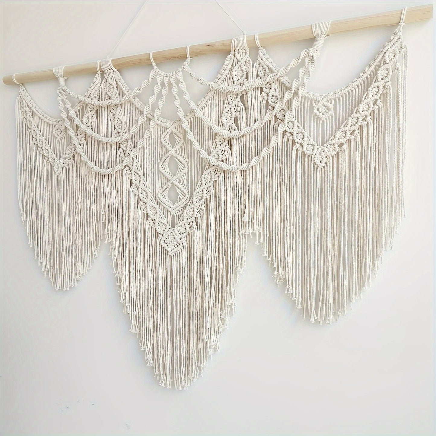 1pc of Large Macrame Wall Hanging, a Bohemian Tapestry for Home Decor, Handmade And, Suitable for Bedroom, Living Room, Or Wedding Party, Measuring 43 Inches by 32 Inches