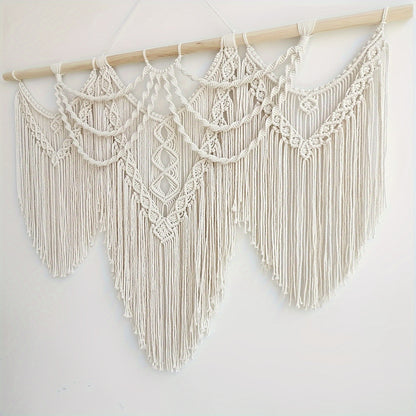 1pc of Large Macrame Wall Hanging, a Bohemian Tapestry for Home Decor, Handmade And, Suitable for Bedroom, Living Room, Or Wedding Party, Measuring 43 Inches by 32 Inches