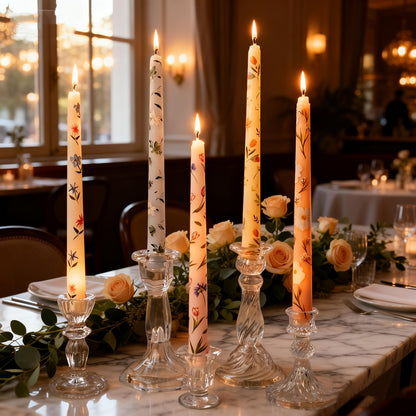 2/ 4pcs/ Box 9.84in Taper Scented Candles, Christmas Dinner Candles, Bottom Diameter 2.3 Centimeters/ 0.91 Inches for Home Decoration Candlelight Dinner Table Decoration Wedding Decoratio, Christmas Decorations