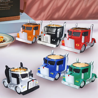 Halloween-2025-Latest Hot Truck Coffee Cup Handmade Semi-Truck Shaped Coffee Cup Creative Coffee Cup Tea Coffee Cup Trucker Gift