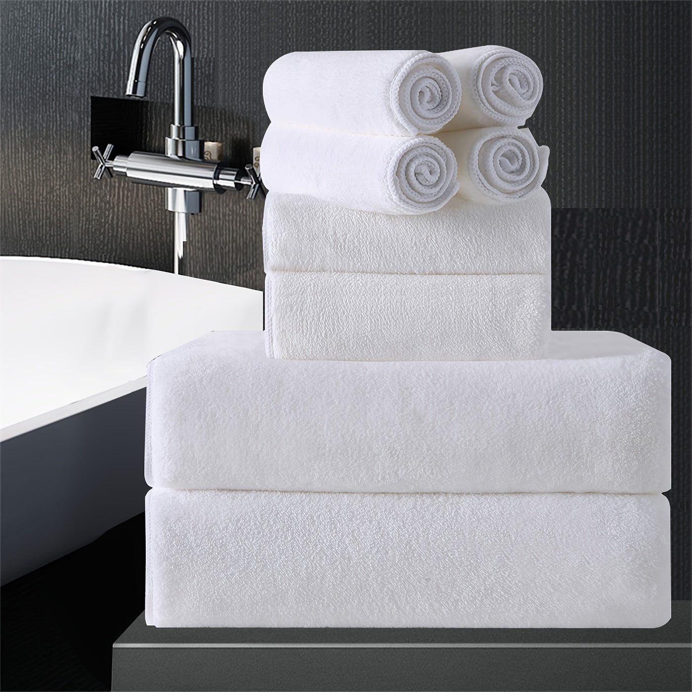 8pcs Extra Large Bath Towels Set 35" X 70", Premium Towel Set for Bathroom Gym Oversized Bath Sheet Ultra-Soft Luxury Thick Lightweight Highly Absorbent Fast Dry Towel for Daily Use, 750GSM