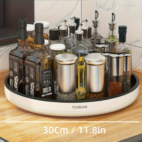 360° Rotating Kitchen Organizer – Multi-Functional Countertop Spice Rack & Cabinet Storage Rack for Cooking Oils, Spice Jars & Pantry Essentials, Space-Saving Turntable Lazy Susan