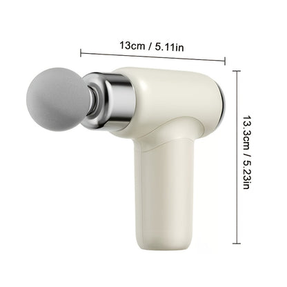 Massage Gun Deep Tissue Percussion Massager Handheld Electric Body Massager with 9 Attachments USB Rechargeable for Men Women Muscle Recovery Fitness Post-Workout
