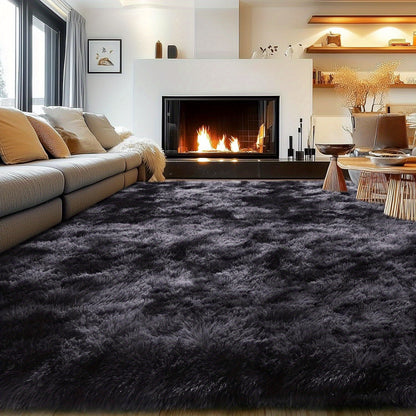 An 8X10 Feet Luxurious Large Rug Designed for The Living Room, Featuring a Fuzzy Plush Texture, This Fluffy Modern Shag Carpet Is Non-Slip And Soft, Perfect for Bedrooms, Study Rooms, Teen Dorms, And As a Home Decor Item Or Christmas Gift