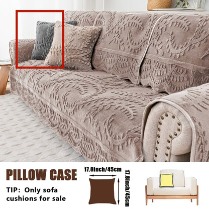Thickened Quilted Machine Washable Sofa Cushion, Faux Rabbit Fur Comfort Warm Non-slip Plush Sofa Cover, Breathable And Comfortable Pet-friendly For Bedroom, Office, Living Room, Easter Home Decoration