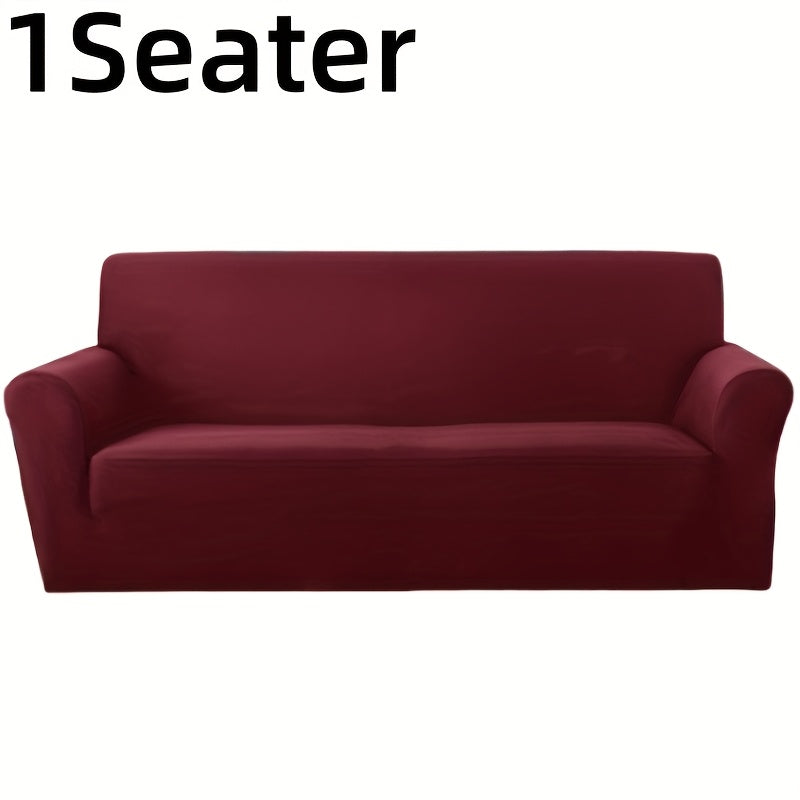 1pc Of Elastic Anti Slip Sofa Cover (excluding Pillowcase) - Cat Paw Protection, Suitable for Elastic Coverage Of Living Room, Bedroom, And Office Decoration - Easy to Care for Fabric
