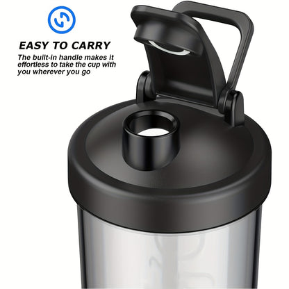Premium Electric Protein Shaker Bottle, 24oz Blender for Mixing Protein, Gym Portable Cup, BPA Free Self Stirring Shaker with USB Rechargeable Battery, Mixer Cup for Shakes And Meal Replacements, Tritan