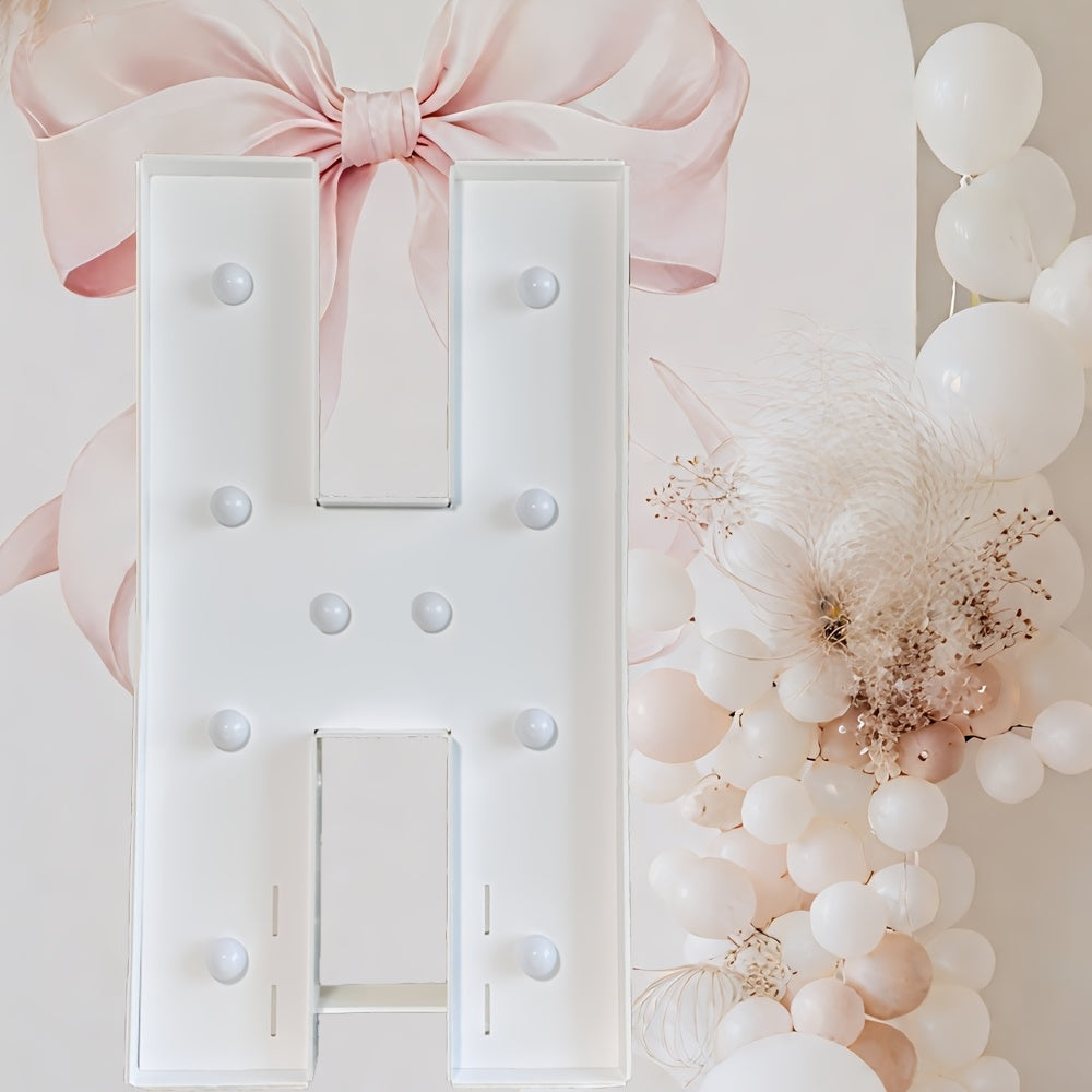 Cool White - 3ft Tall Marquee Letters Frame Cool Lighted Letters - /LOVE/HBD DIY Displays for Weddings, Proposals & Celebrations Wall Pediments KT Board