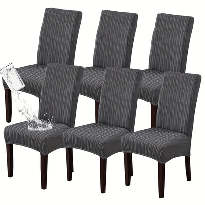 4/6pcs Of Stain-resistant Dining Chair Covers, Restaurant Furniture Protective Covers, Winter Christmas Decor Pet Furniture Protection, Removable And Easy-to-clean Stretch Dining Chair Covers, Valentine's Day Home Decorations