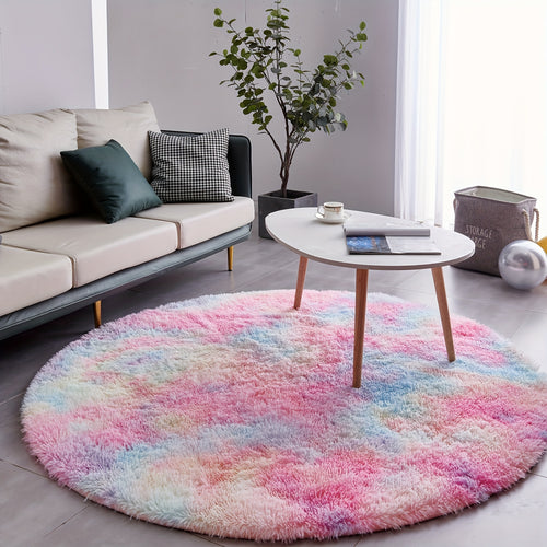 A Cozy Round Shaggy Rug Is Perfect for The Bedroom, While a Soft And Fluffy Round Carpet Is Suitable for The Living Room. It'S Easy to Clean, Comfortable, And Plush Rugs Are Ideal for Home And Room Decor