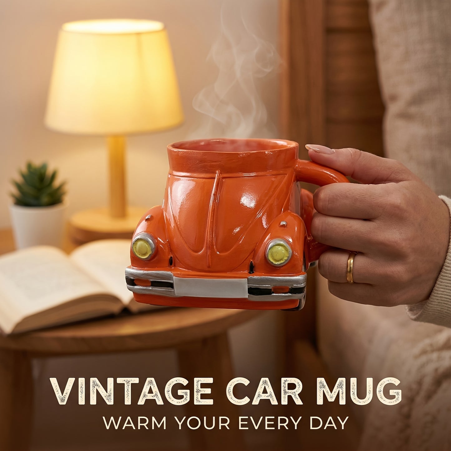 Sports Car Shape Fun Coffee Cup, Mug, Car Shape Drinking Cup, Novel Tea Cup, Large Capacity Unique Drinkware Office Decoration Cup