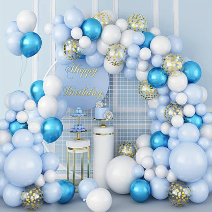 8FT And 5FT Golden Balloon Stand Kit, Free Bending Balloon Arch Column, Half Arch Balloon Stand with Base for Wedding, Birthday, Baby Shower, Graduation, And More