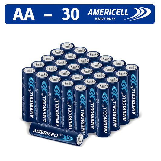 AA Batteries 30 Pack 1.5V Carbon Disposable Non-Rechargeable with 3-Year Shelf Life for Remote Control Keyboard Clock Toy Flashlight Smoke Detector Everyday Use