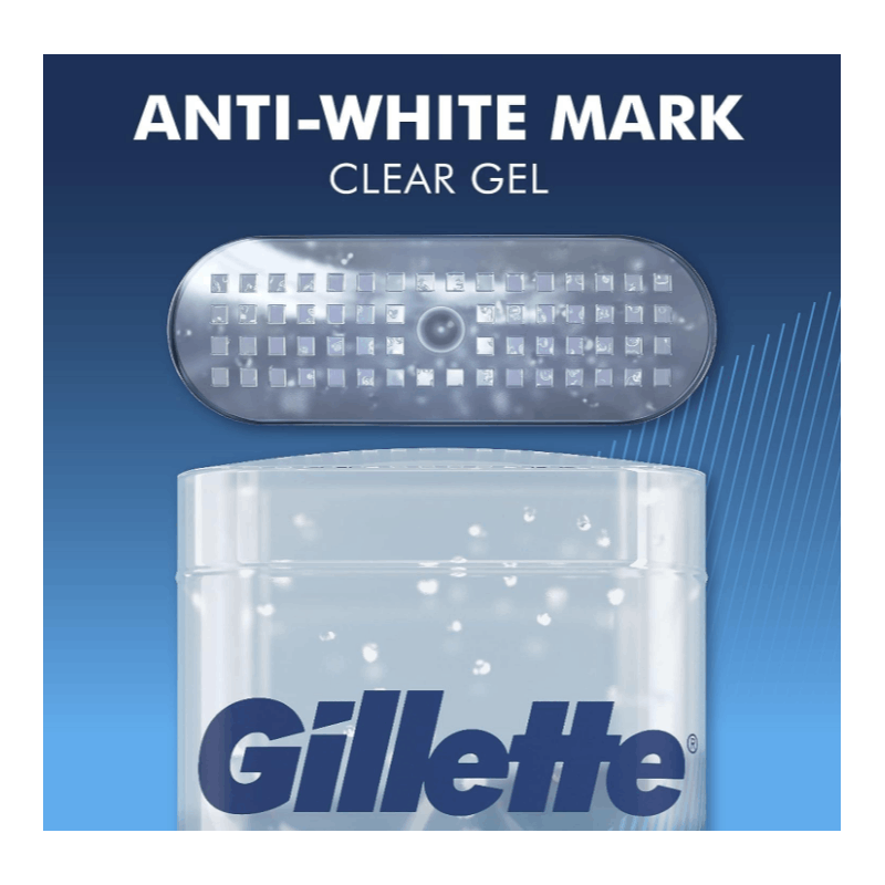 Gillette Antiperspirant and Deodorant for Men, 72hr Sweat & Odor Protection Clear Gel, Cool Wave Scent, 3.8 oz (Pack of 4)