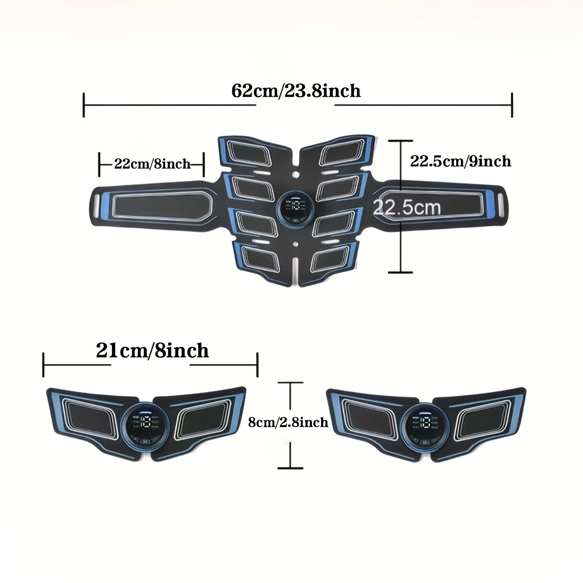 EMS Fitness Massage Belt, EMS Muscle Training Stimulator, EMS Low Frequency Physiotherapy Instrument, 6 Modes Of 18 Intensity Levels Of Rechargeable Massager, Christmas Gift