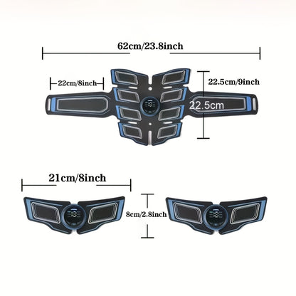 EMS Fitness Massage Belt, EMS Muscle Training Stimulator, EMS Low Frequency Physiotherapy Instrument, 6 Modes Of 18 Intensity Levels Of Rechargeable Massager, Christmas Gift
