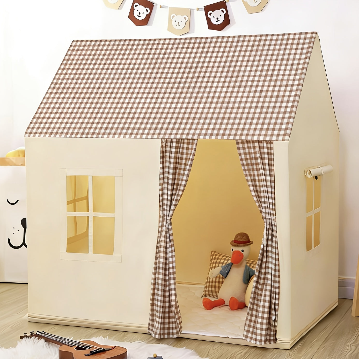 Kids Princess Play Tent Indoor Outdoor Playhouse For Boys Girls, Large Castle Play Tent With Storage Bag, Toddler Toy, Birthday Christmas Gift