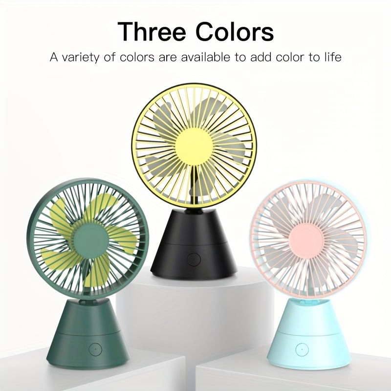 A Desktop Fan That Can Swing Automatically, Portable Fan, 1800mAh/USB Rechargeable Battery, Suitable for Home, Office, Dormitory, Outdoor And Travel Lightweight Portable Cooling Birthday/summer