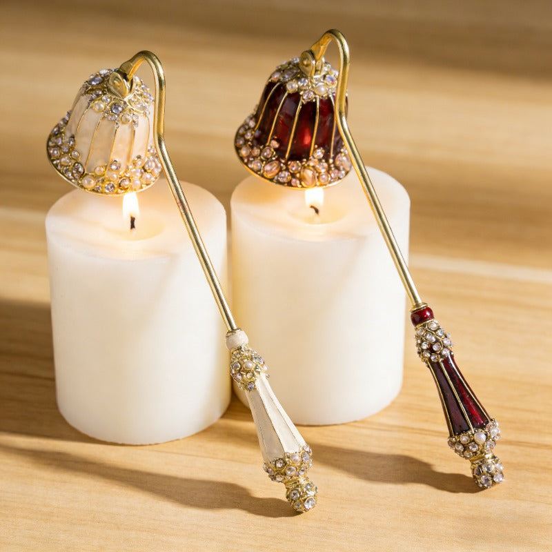 Elegant Candle Snuffer Candle Extinguisher Long Handle Candle Accessory Metal Wick Flame Snuffer Wick Snuffer Home Decor Gift
