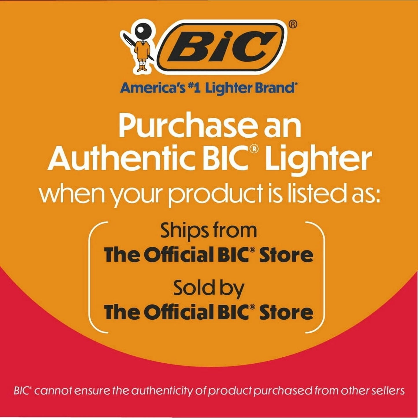 BIC Classic Maxi Pocket Lighters, Assorted Colors, 8-Count Tray of Lighters