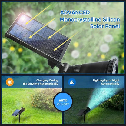 1pc, 2pcs, 4pcs Solar Landscape Lights, with Independent Solar Panels, Automatic On/Off Switch, Suitable for Gardens, Driveways, Sidewalks And Pool Areas, Waterproof Rating IP44