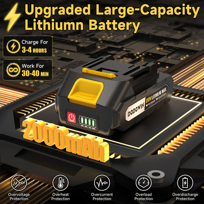 Accessories Sold Separately Cordless Impact Drill Set, 12V/21V Electric Drill Kit, 45Nm Power, 2-Speed, Keyless Chuck, LED Light, With 1/2 Battery & Charger Included, 24pcs Accessories, Ideal For Home Repair