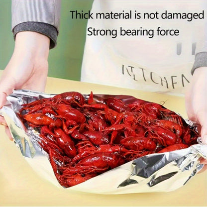 Heavy Duty Aluminum Foil Roll 12 Inch Wide 30 Sq Ft for Restaurant Food Packaging Grilling Cooking