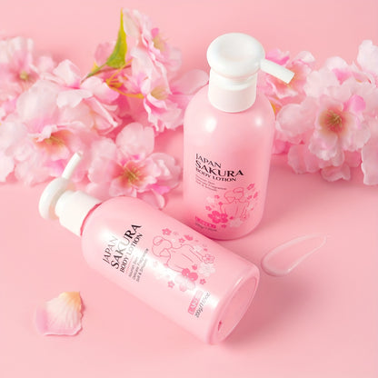 LAIKOU Sakura Radiant Body Lotion 7. 05oz - Hydrating & Cream for Dry, Cracked with Vitamin C & Shea Butter