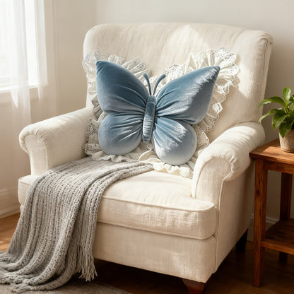 Bow Pillow Throw Pillows Butterfly Shaped Decorative Cute Pillows for Bed Sofa Cute Home Decor