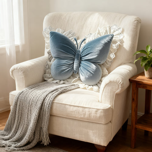 Bow Pillow Throw Pillows Butterfly Shaped Decorative Cute Pillows for Bed Sofa Cute Home Decor
