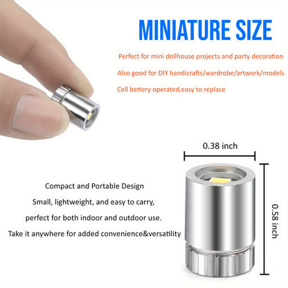 20 Pack Small Spotlight Battery Operated LED Lights Cordless Miniature Spot Light for Artwork, Paintings, Jewelry, Display Cases, Handicrafts, Models,Puzzles
