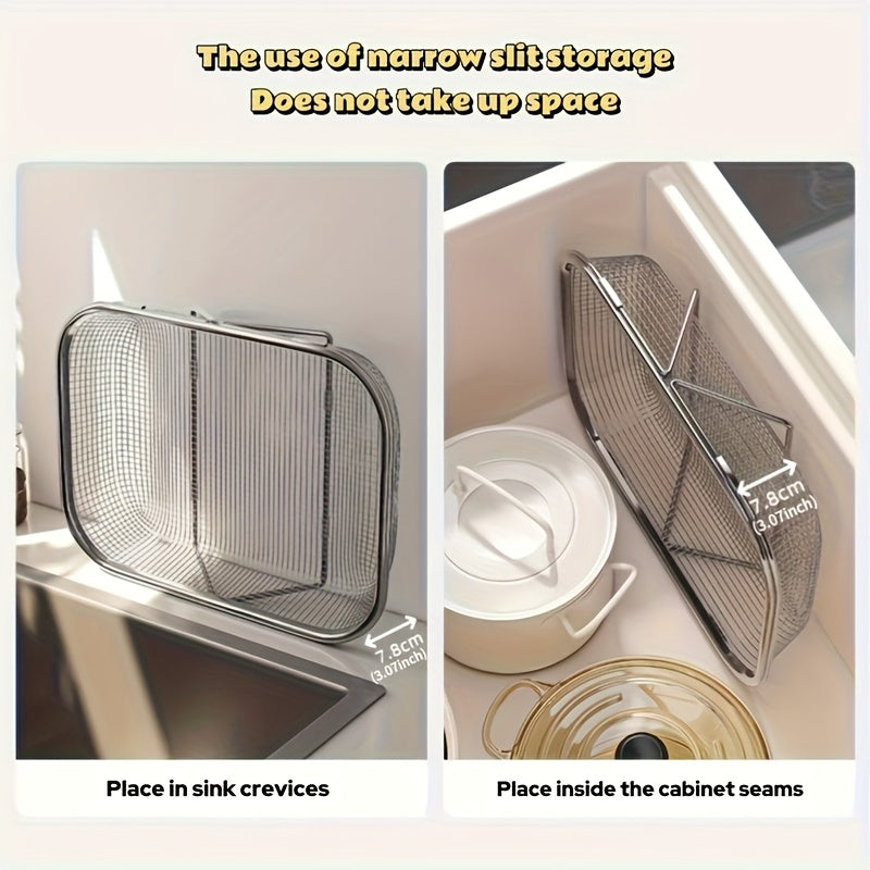 Expandable Stainless Steel Colander & Drain Basket – Adjustable Strainer for Vegetables, Fruits & Kitchen Sink Use