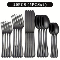 20pcs, Black
