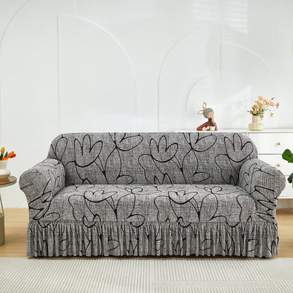 1pc Elastic Printed Sofa Slippers Skirt Sofa Cover Sofa Cover Four Seasons Universal Furniture Protective Cover Bedroom Office Living Room Home Decoration