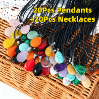 20Pcs Pendant+20Pcs Necklaces